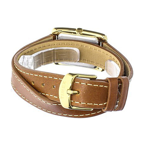 Double wrap outlet leather watch